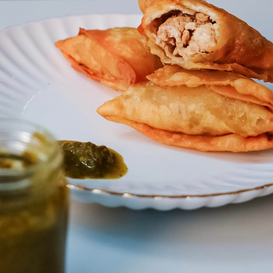 Chicken Keema (10 samosas)